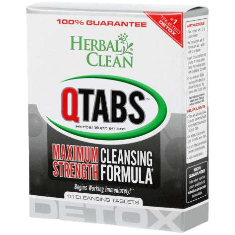 Herbal Clean Q Tabs maximum strength cleansing formula